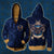 The Wise Ravenclaw Harry Potter New Zip Up Hoodie