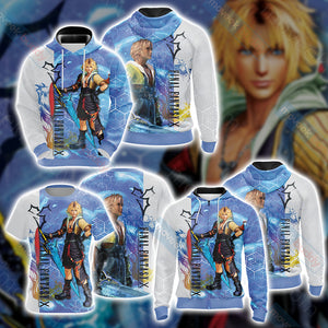 Final Fantasy X - Tidus New Unisex Zip Up Hoodie Jacket