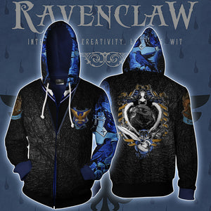 The Ravenclaw Eagle Harry Potter Zip Up Hoodie