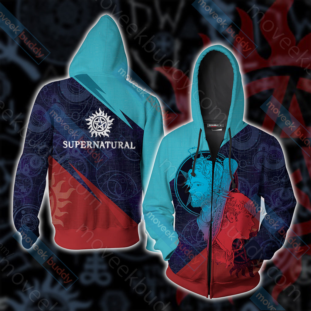 Supernatural New Look Unisex Zip Up Hoodie Jacket