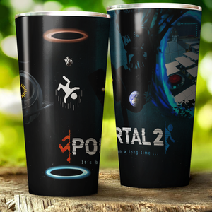 Portal 2 Video Game Insulated Stainless Steel Tumbler 20oz / 30oz