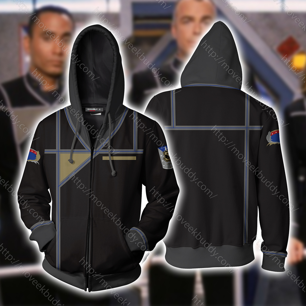 Babylon 5 Army Of Light Uniform Cosplay Zip Up Hoodie Jacket