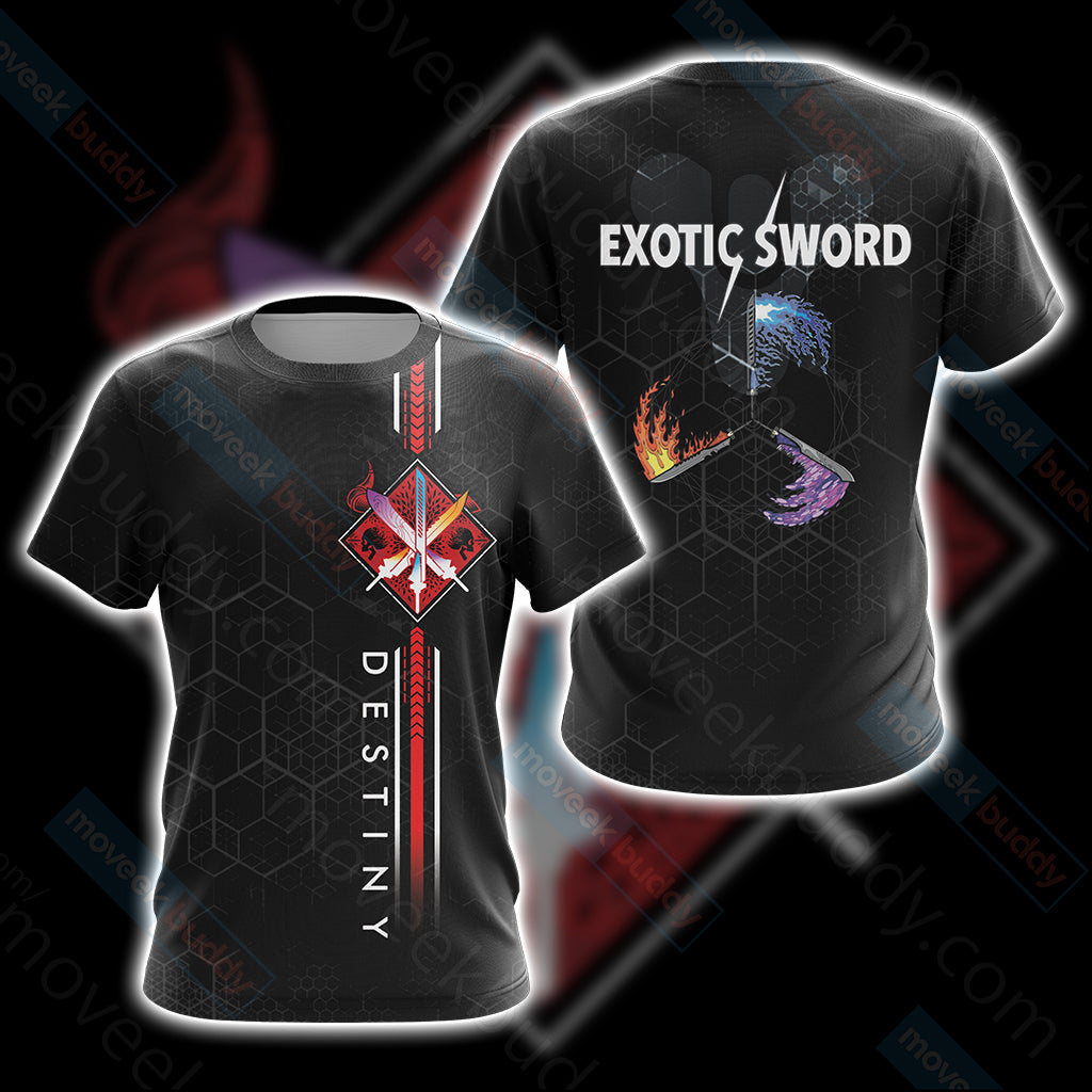 Destiny Exotic Swords Unisex 3D T-shirt