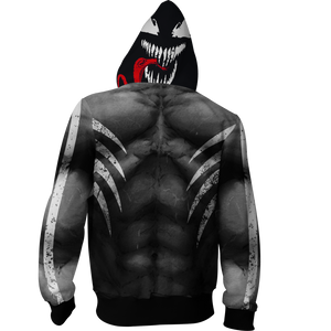 Venom Marvel Fan Zip Up Hoodie