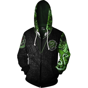 Slytherin House (Harry Potter) Zip Up Hoodie