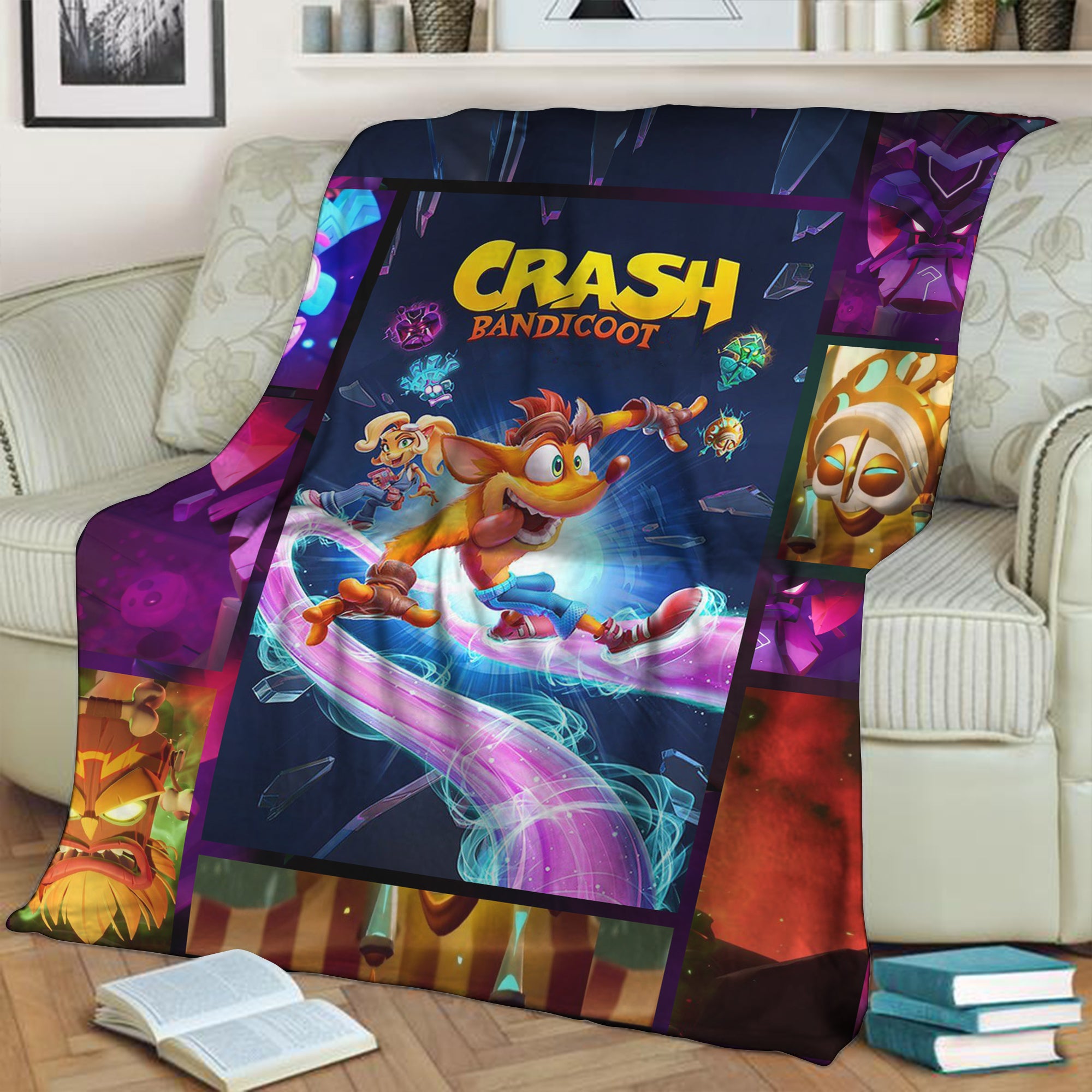 Crash Bandicoot 3D Throw Blanket
