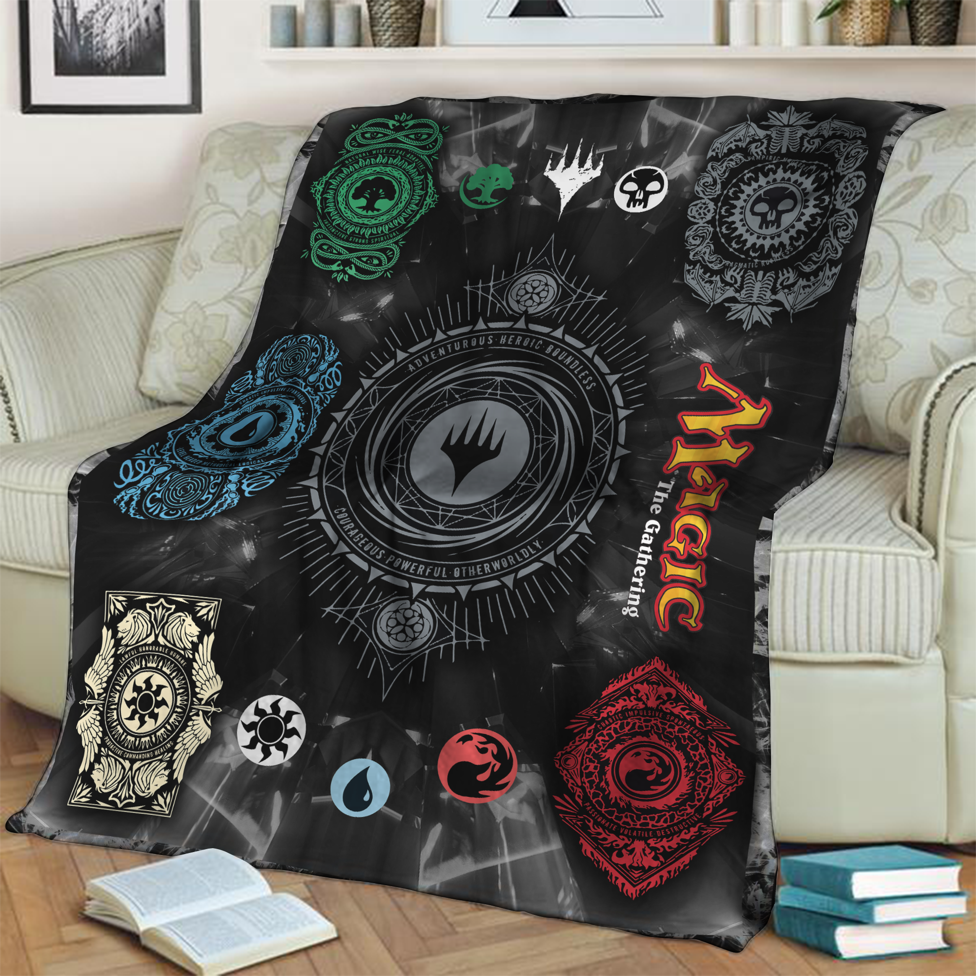 Magic: The Gathering Ornaments 3D Throw Blanket 