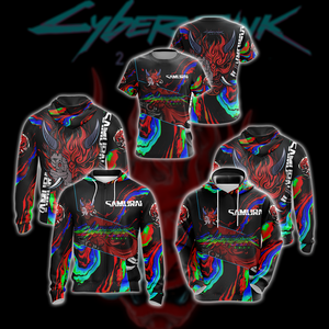 Cyberpunk 2077 - Samurai logo Unisex 3D T-shirt