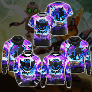 Ratchet & Clank All Over Print T-shirt Tank Top Zip Hoodie Pullover Hoodie Hawaiian Shirt