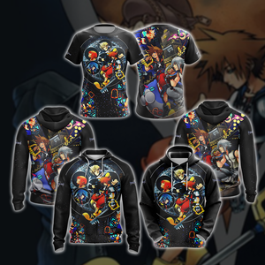 Kingdom Hearts New Style Unisex Zip Up Hoodie