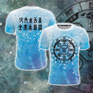 Digimon - Symbols for Ten Legendary Warriors Unisex 3D T-shirt