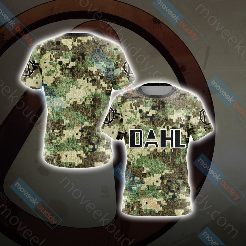 Borderlands - DAHL Camo Style Version 2 Unisex 3D T-shirt