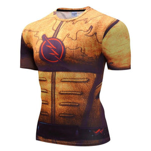 The Reverse Flash Cosplay Short Sleeve Compression T-shirt