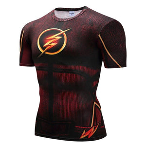 The Flashman Cosplay Short Sleeve Compression T-shirt