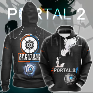 Portal 2 Video Game 3D All Over Print T-shirt Tank Top Zip Hoodie Pullover Hoodie Hawaiian Shirt Beach Shorts Jogger
