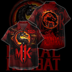 Mortal Kombat All Over Print T-shirt Tank Top Zip Hoodie Pullover Hoodie Hawaiian Shirt