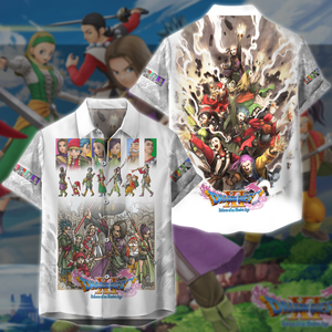 Dragon Quest XI Video Game 3D All Over Printed T-shirt Tank Top Zip Hoodie Pullover Hoodie Hawaiian Shirt Beach Shorts Jogger