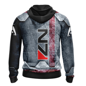 Mass Effect - N7 New Look Unisex Zip Up Hoodie