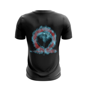 Kratos's Axe Omega Symbol God Of War Unisex 3D T-shirt