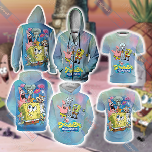 SpongeBob SquarePants Unisex 3D Zip Up Hoodie