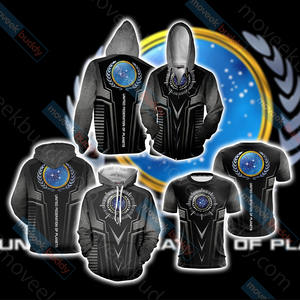 Star Trek - United Federation of Planets Logo Unisex 3D Hoodie