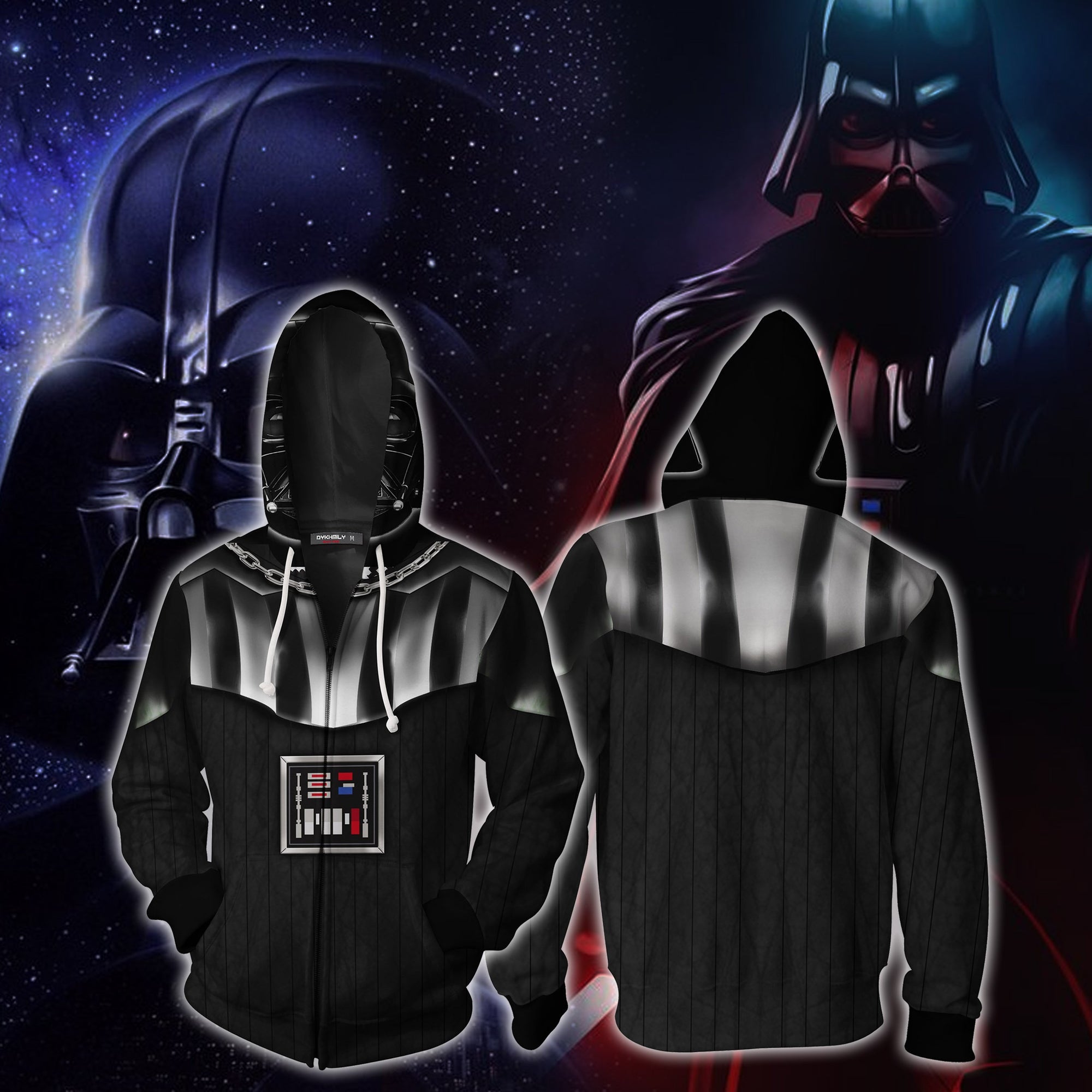 Darth Vader Cosplay (Anakin Skywalker) Star Wars Zip Up Hoodie Jacket