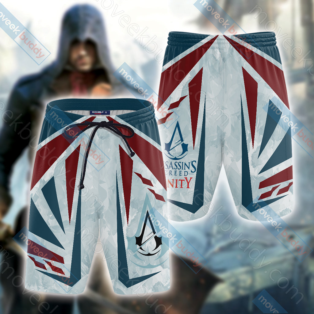 Assassin's Creed Unity Unisex 3D Beach Shorts