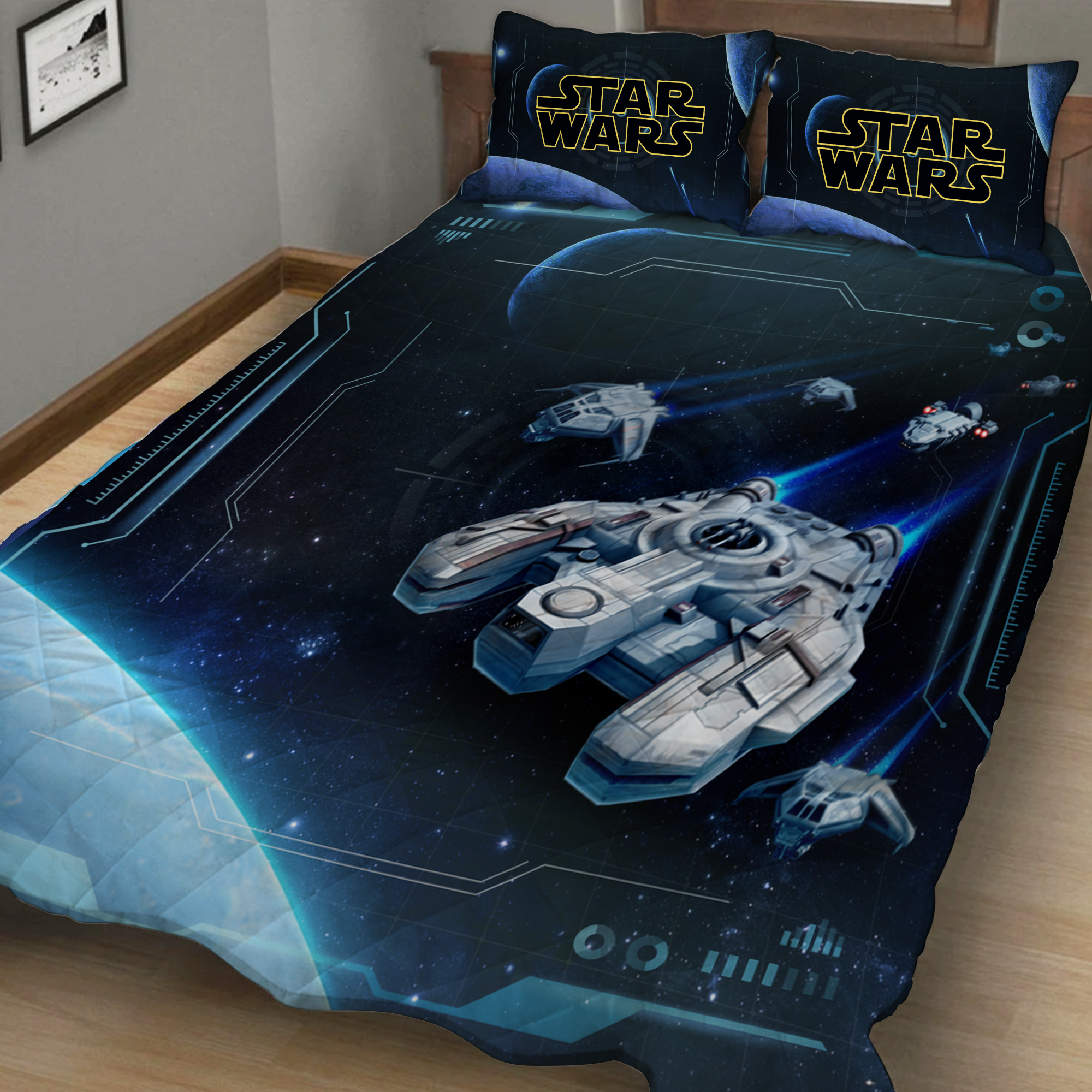 Star wars spaceship 3D Quilt Set