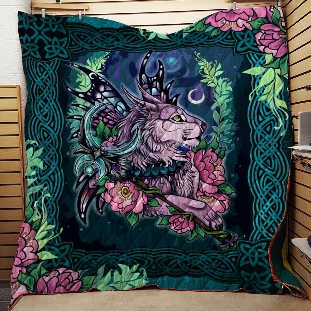 World of Warcraft - The Fairy Wings And Magic Cat 3D Quilt Blanket