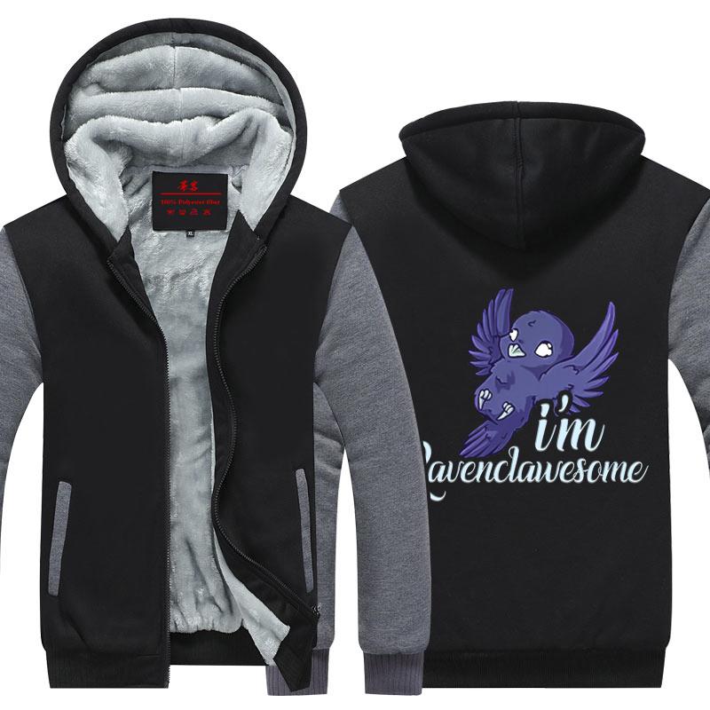 I'm Ravenclawesome Harry Potter Winter Zip Hoodies