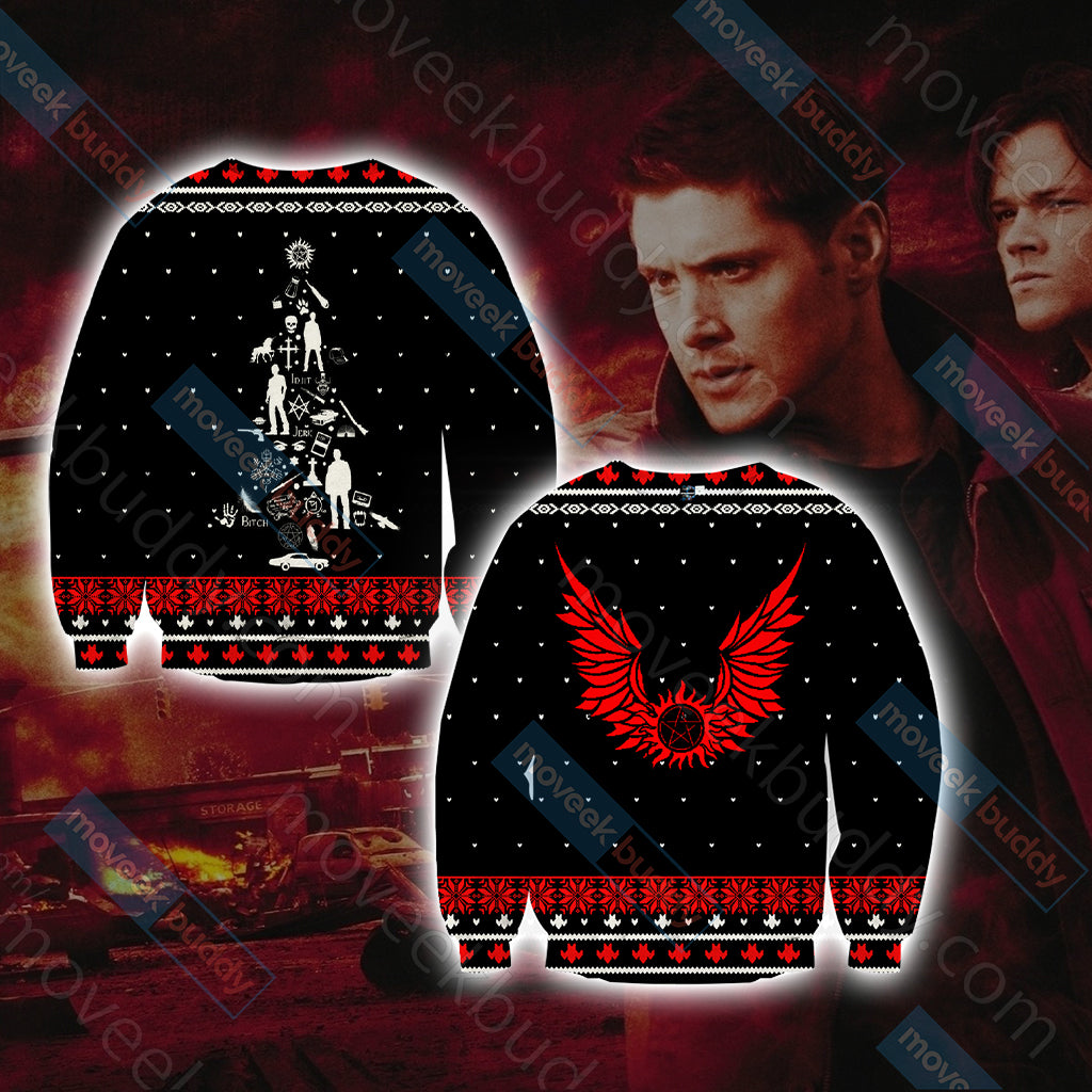 Supernatural Christmas Style Unisex 3D Sweater