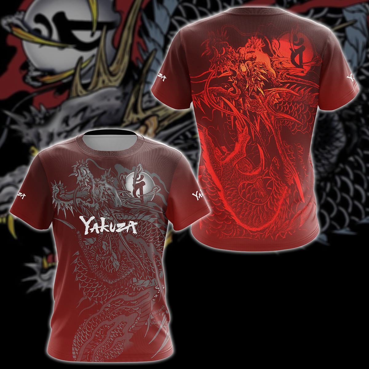 Yakuza Video Game 3D All Over Printed T-shirt Tank Top Zip Hoodie Pullover Hoodie Hawaiian Shirt Beach Shorts Jogger
