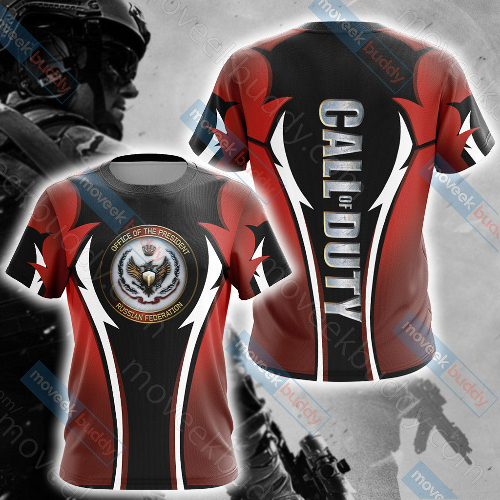 Call of Duty -Office Of The President Russian Fedreation Unisex 3D T-shirt