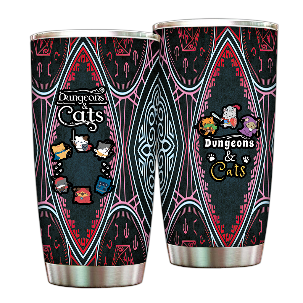 Dungeons And Cats Tumbler