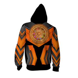 Digimon The Crest Of Courage New Look Zip Up Hoodie Jacket