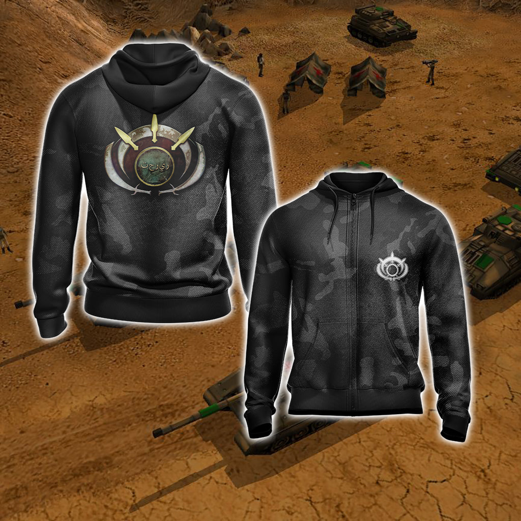 Command & Conquer - Global Liberation Army Unisex Zip Up Hoodie