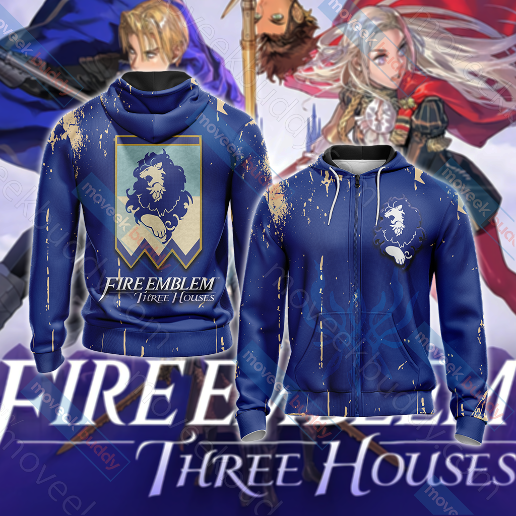 Fire Emblem - The Blue Lions Unisex Zip Up Hoodie Jacket