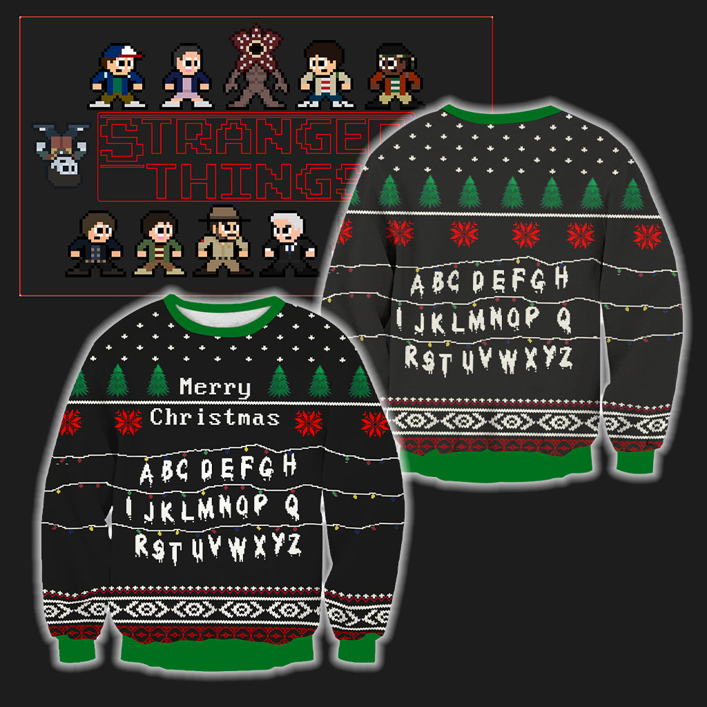 Merry Christmas Stranger Things 3D Sweater