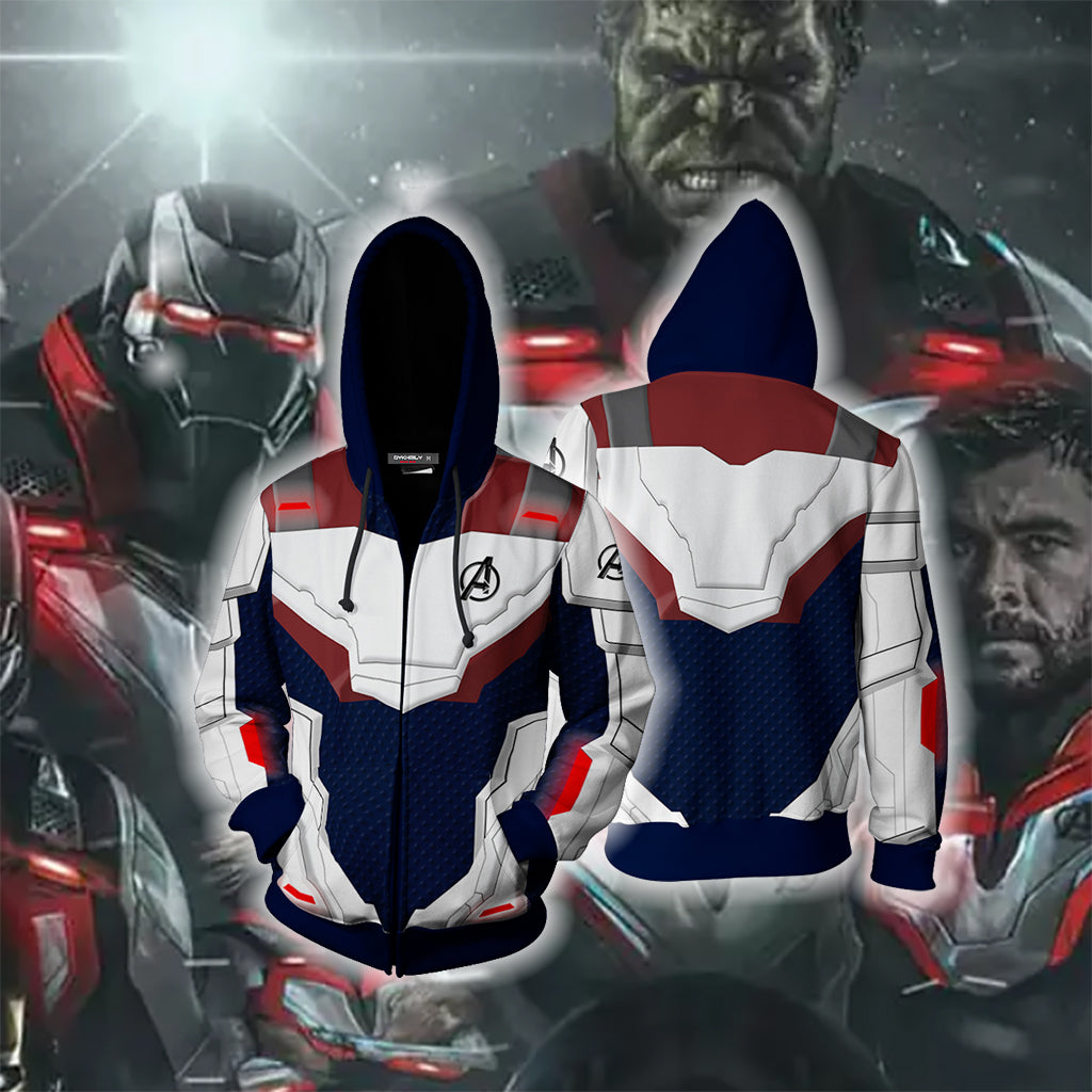 Avengers: Endgame Cosplay Zip Up Hoodie Jacket
