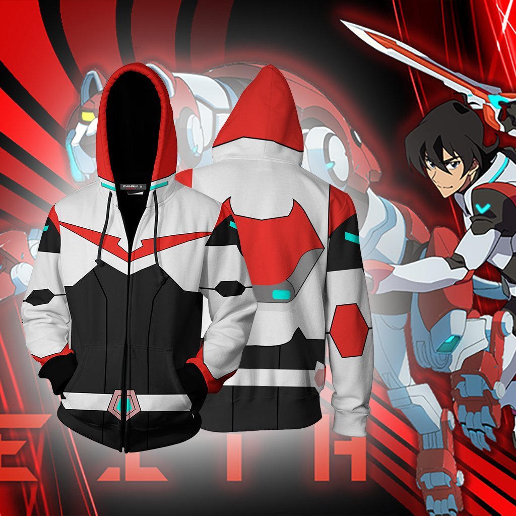 Keith Voltron Legendary Defender Cosplay Zip Up Hoodie Jacket