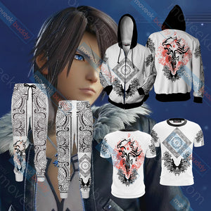 Squall Leonhart Final Fantasy Zip Up Hoodie Jacket