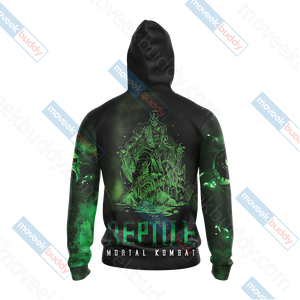 Mortal kombat - REPTILE Unisex 3D Zip Hoodie Jacket