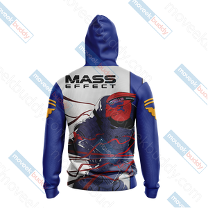 Mass Effect - Garrus Vakarian Unisex 3D Hoodie