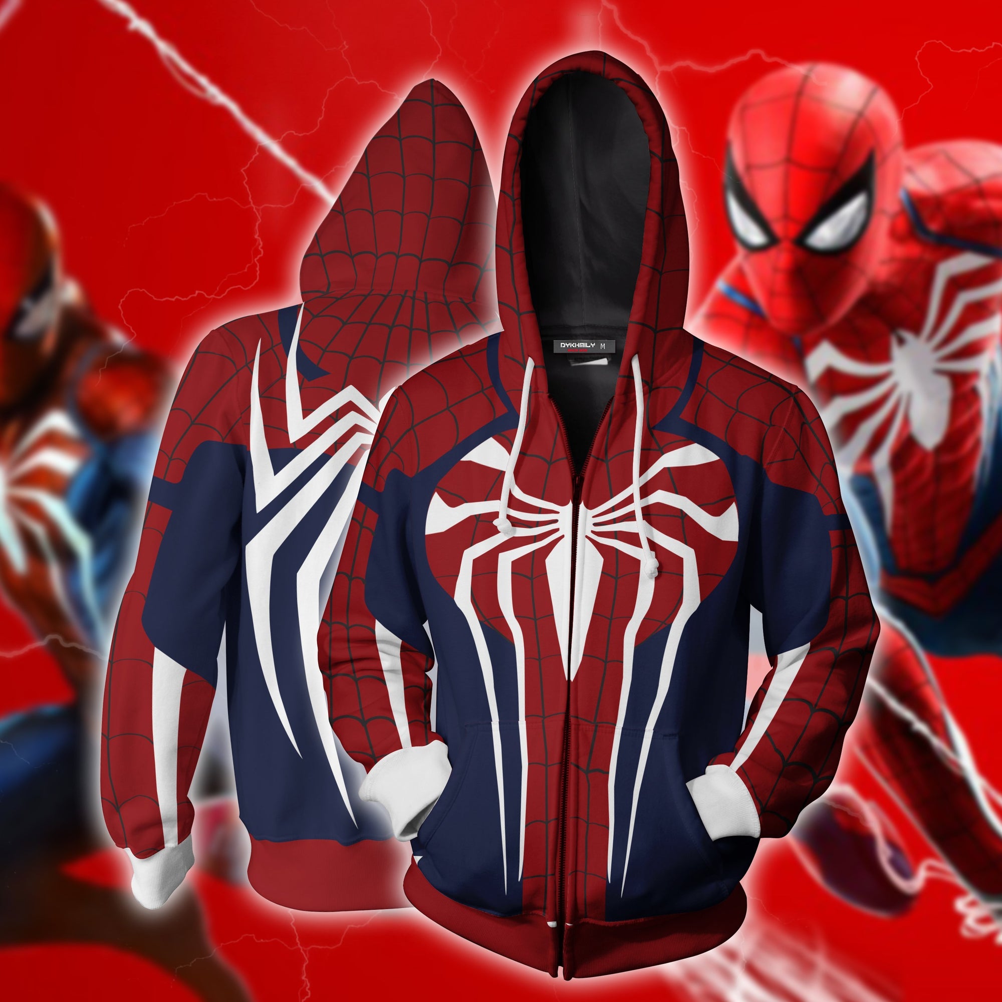 Spider-Man Suit Zip Up Hoodie