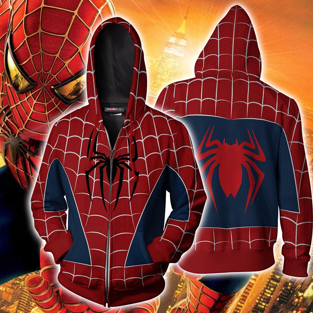 The Amazing Spider-Man 2 Peter Parker Cosplay Zip Up Hoodie Jacket