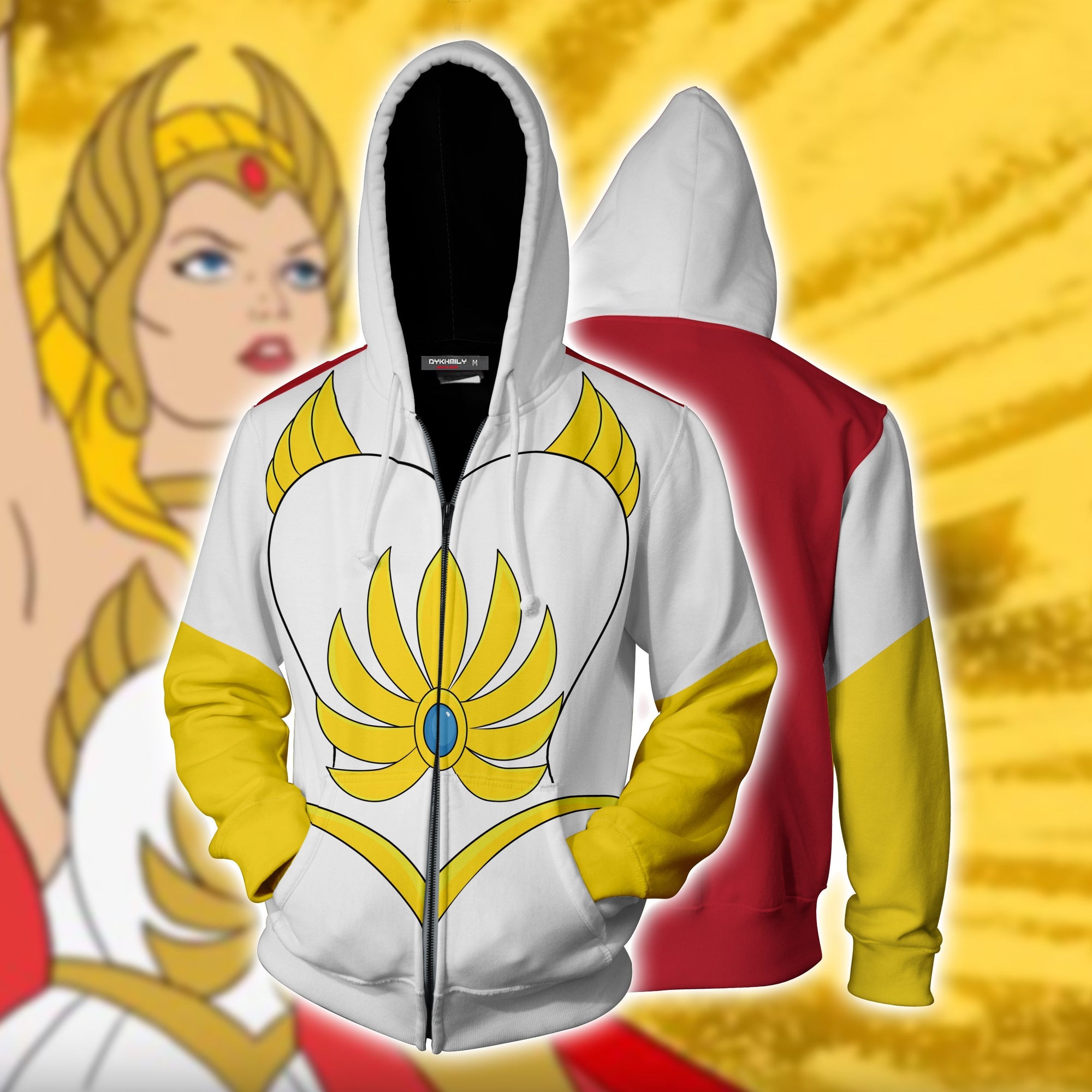Shera Cosplay Princess Of Power Zip Up Hoodie Jacket