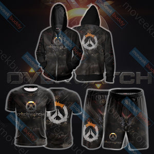 Overwacth Symbol Zip Up Hoodie Jacket