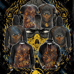 Mortal Kombat Scorpion New Style Unisex 3D Hoodie