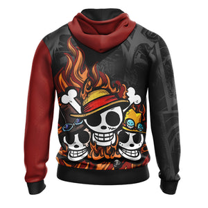 One Piece - Luffy, Sabo, Ace New Unisex 3D Hoodie