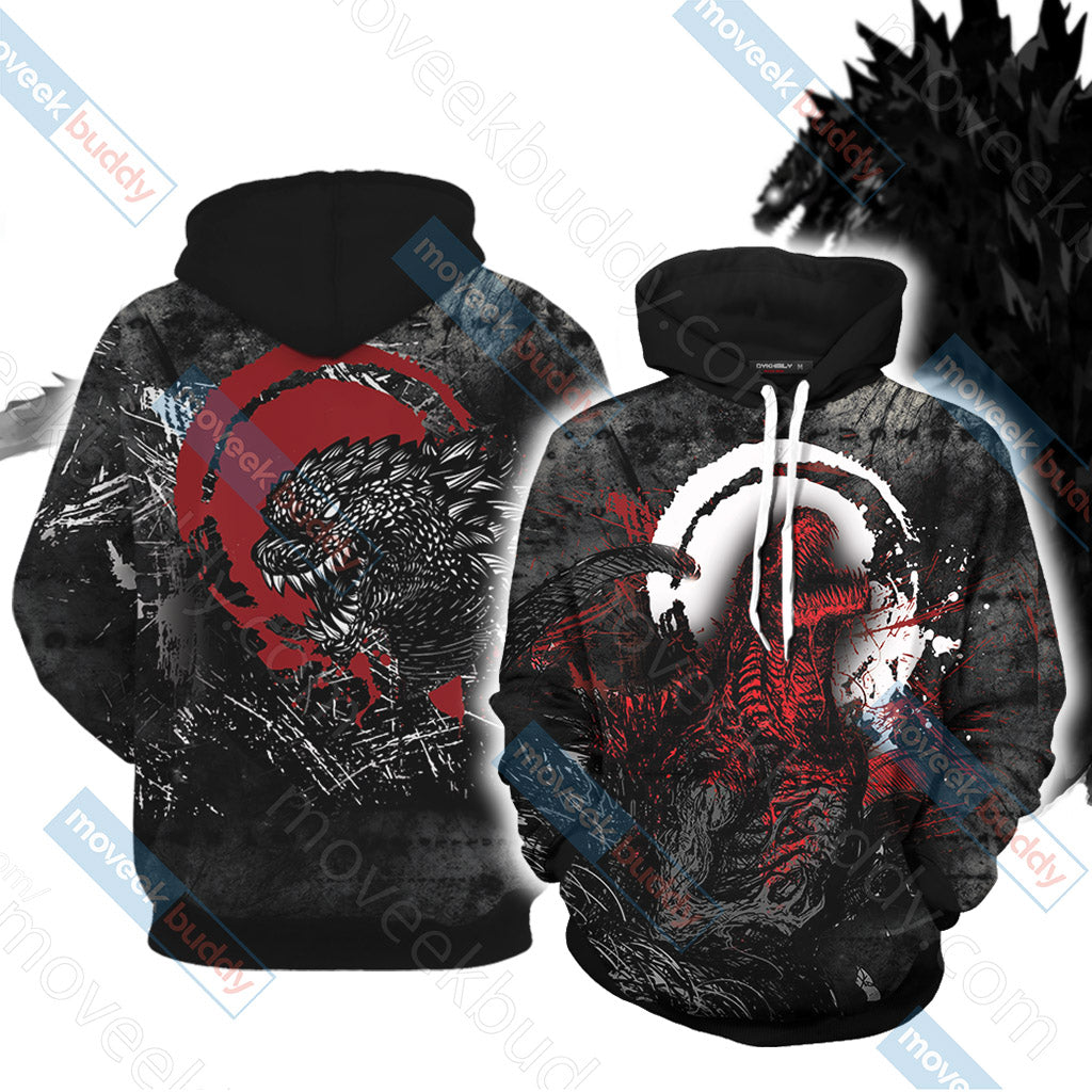 Godzilla King Of The Monsters New Version Unisex 3D Hoodie
